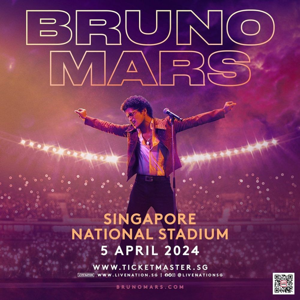 Harga Tiket Konser Bruno Mars Singapore 2024 dan Cara Beli
