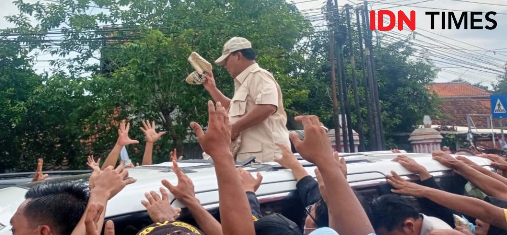 Kampanye di Majalengka, Prabowo Ajak Maruarar Sirait Masuk TKN