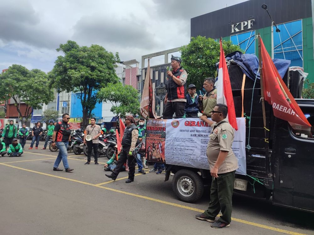 Driver Grab Bike Demo di Bandung, Ada 10 Tuntutan pada Manajemen