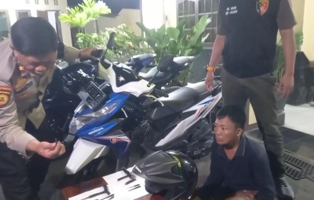 11 Kali Beraksi, Gembong Pencuri Motor di Bandar Lampung Ditembak!