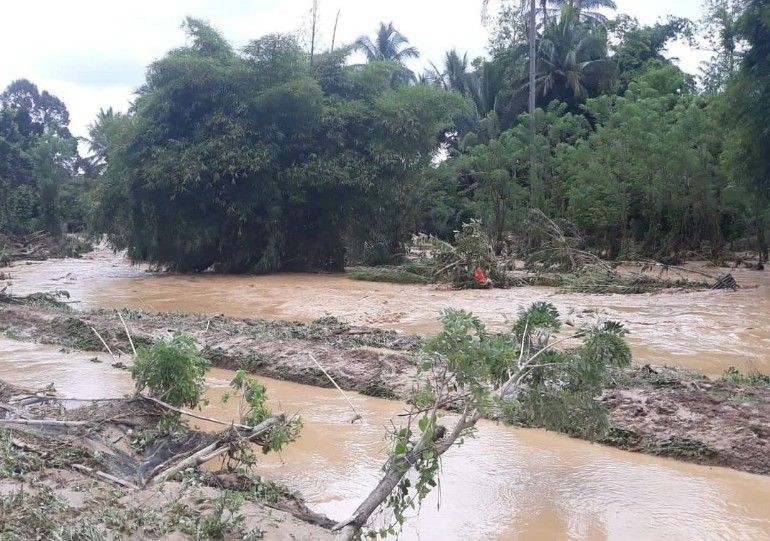 Sungai Lematang Meluap, Puluhan Rumah di Lahat Terendam Banjir