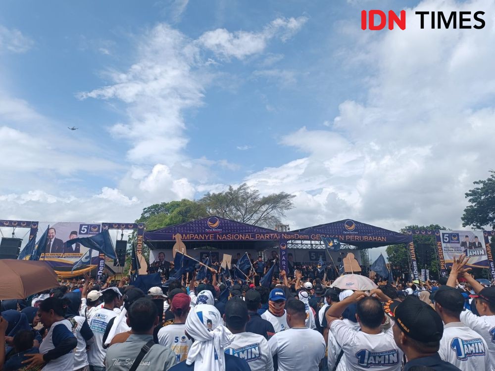 Kampanye di Lampung, Surya Paloh: NasDem Bukan Partai Cari Masalah