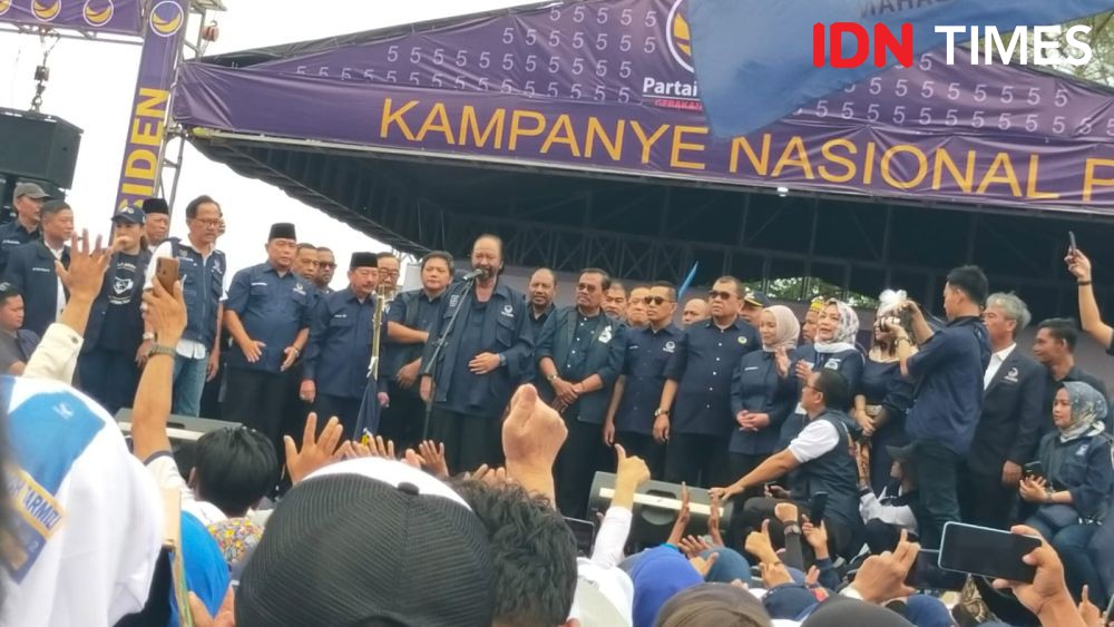 Kampanye di Lampung, Surya Paloh: NasDem Bukan Partai Cari Masalah