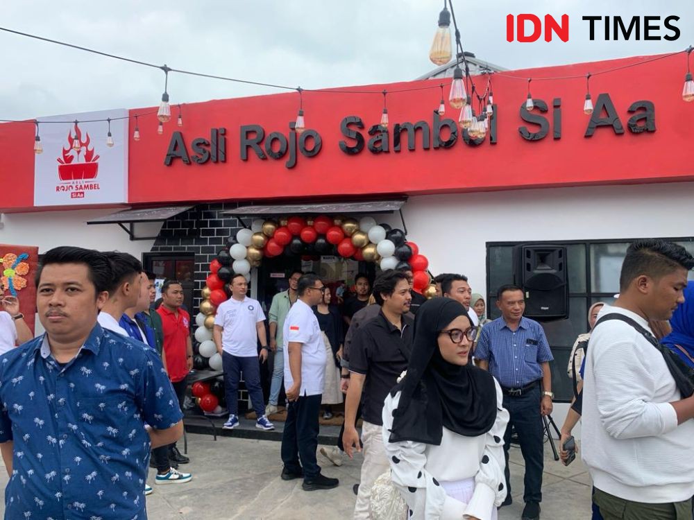 Peresmian Rojo Sambel Si Aa Lampung Dihadiri Langsung Raffi dan Nagita