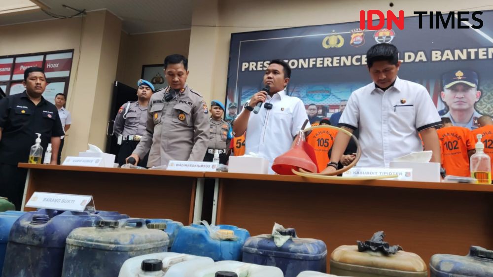 Polisi Bongkar Sindikat Penjualan BBM Subsidi di Banten