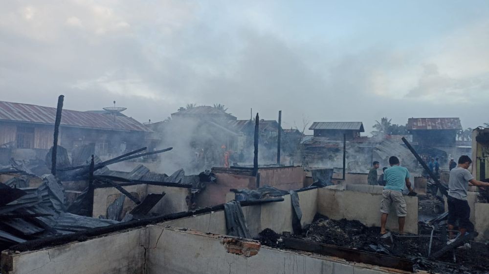 46 Unit Rumah di Gayo Lues Ludes Terbakar