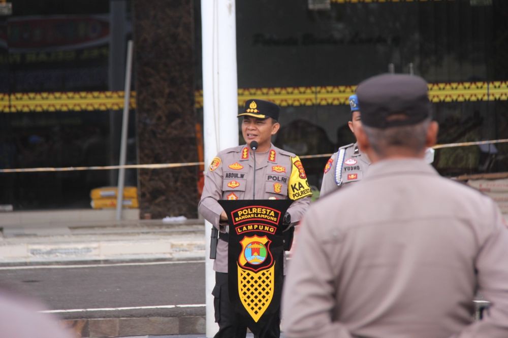 502 Personel Polresta Bandar Lampung Bersiap Amankan TPS Pemilu 2024