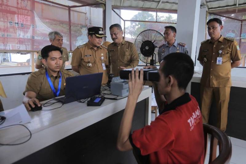 Jelang Pemilu, 1.500 Napi di Tangerang Lakukan Perekaman KTP