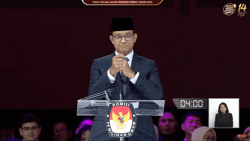 Ragam Pernyataan Anies Baswedan Saat Debat Capres Terakhir