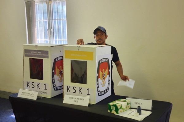 ABK WNI di Cape Town Nyoblos Duluan