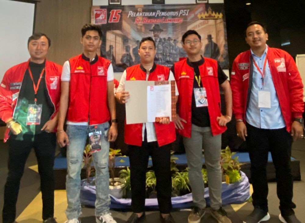 DPC PSI se-Bandar Lampung Dilantik, Dorong Pemilih Milenial ke TPS
