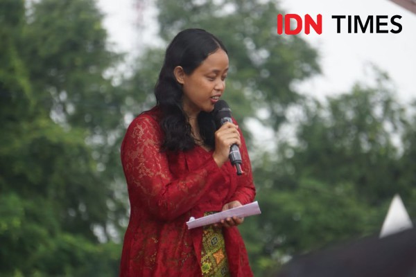 Anak Widji Thukul Bacakan Puisi Ayahnya di Kampanye Ganjar-Mahfud