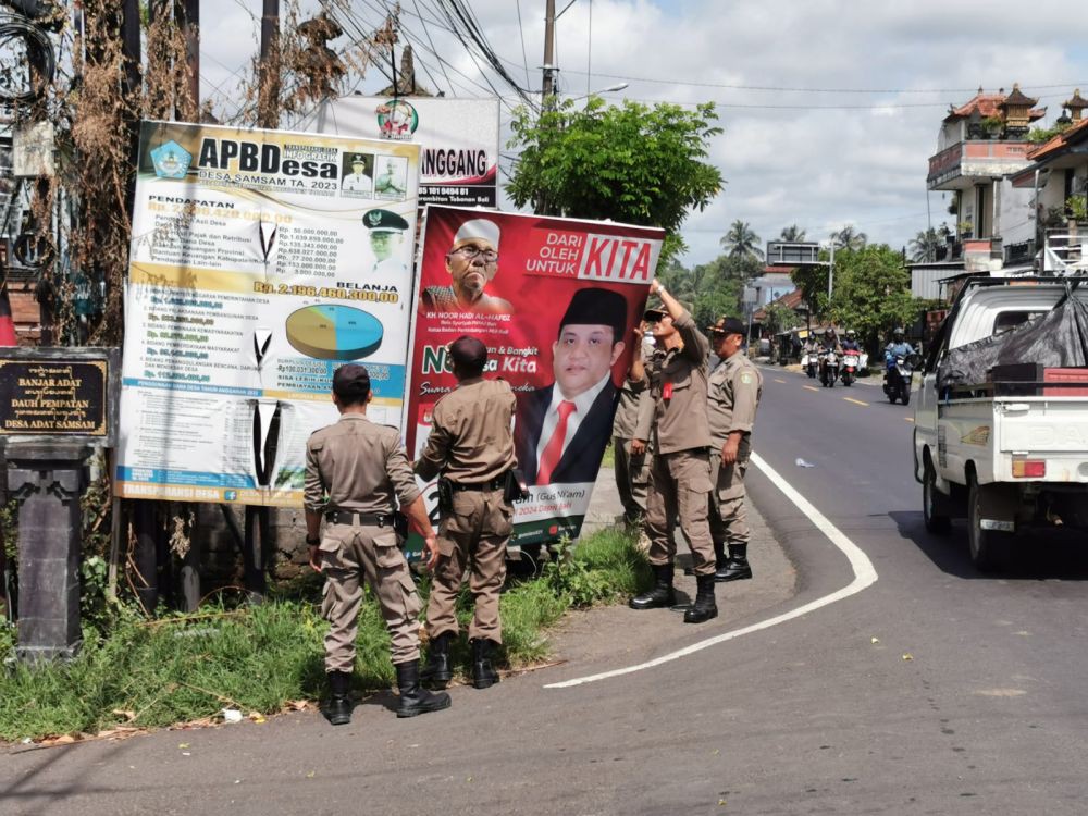 APK di Tabanan Dibongkar dan Dibiarkan di Lokasi