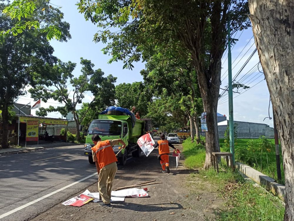 Masa Tenang, Peserta Pemilu di Bantul Belum Turunkan Semua APK