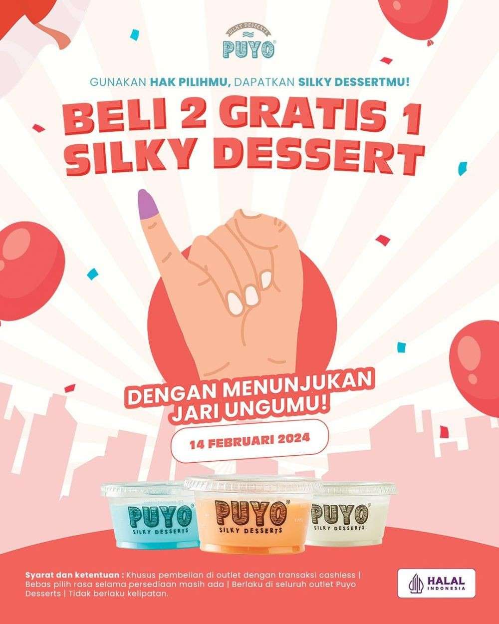 10 Promo Makanan Pemilu Dan Valentine 2024, Banjir Diskon!