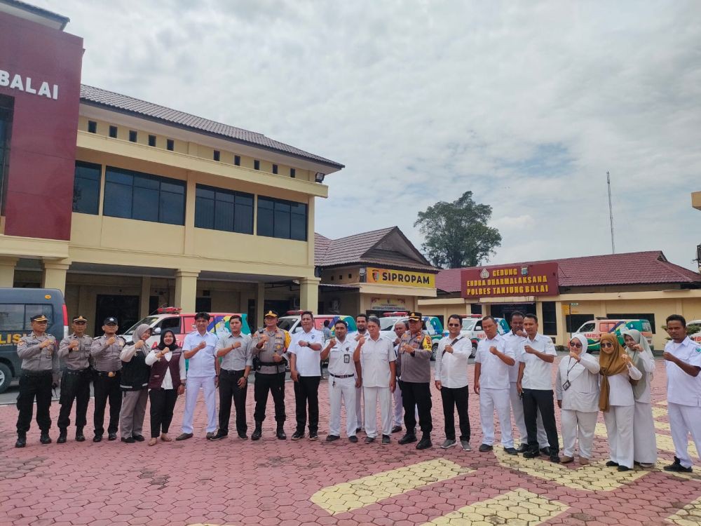 Dukung Pemilu Lancar, Polres Tanjungbalai Siagakan 18 Nakes