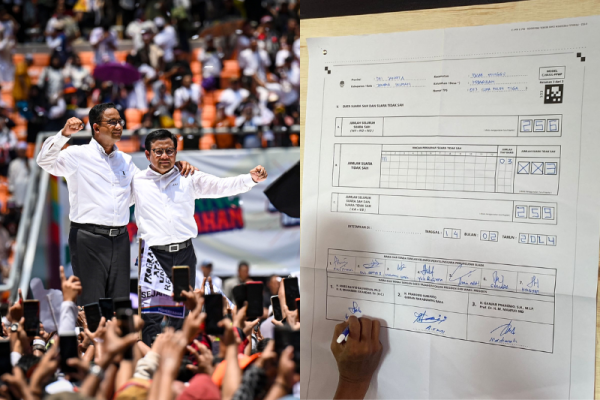 Anies-Muhaimin Menang di TPS Megawati Nyoblos