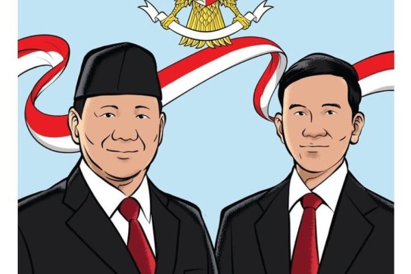 Unggul Quick Count, Prabowo Unggah Gambar Dirinya-Gibran Berjas Hitam