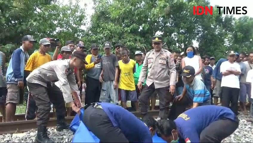 Pedagang Sayur di Ngawi Tewas Tertabrak Kereta Api Sancaka