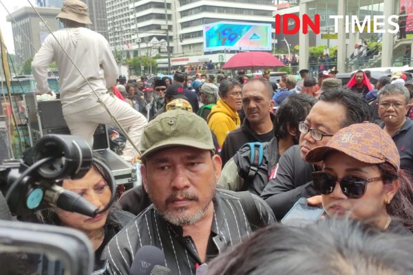 Massa Bawa Bukti kecurangan Pemilu Saat Audiensi dengan Bawaslu