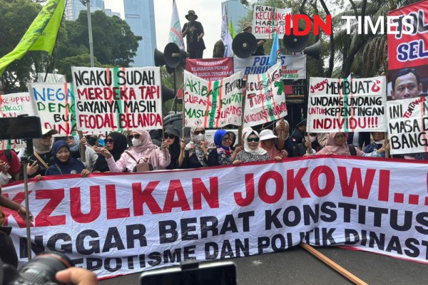 Buruh dan Pendukung AMIN Demo KPU, Tuntut Audit Forensik Pemilu 2024