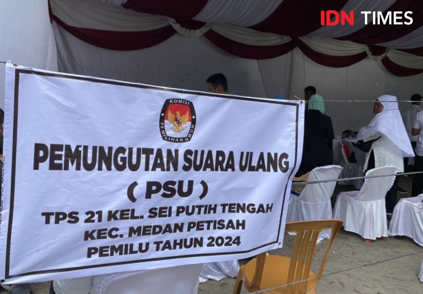Hasil PSU di TPS 21 Sei Putih Tengah, Prabowo-Gibran Unggul
