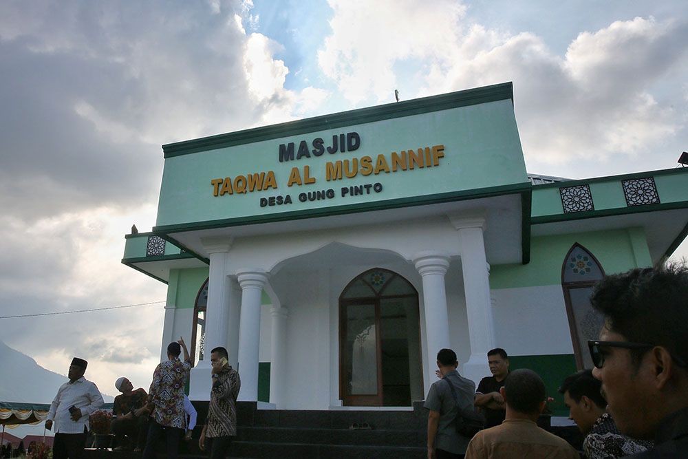 Ijeck Resmikan Masjid Al Musannif Ke-43 di Gung Pinto Karo