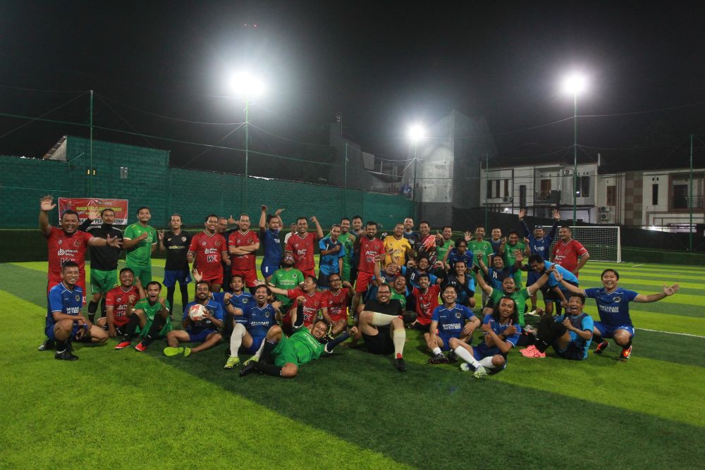 Tanding Mini Soccer Tim Polda DIY Kalahkan Wartawan Jogja