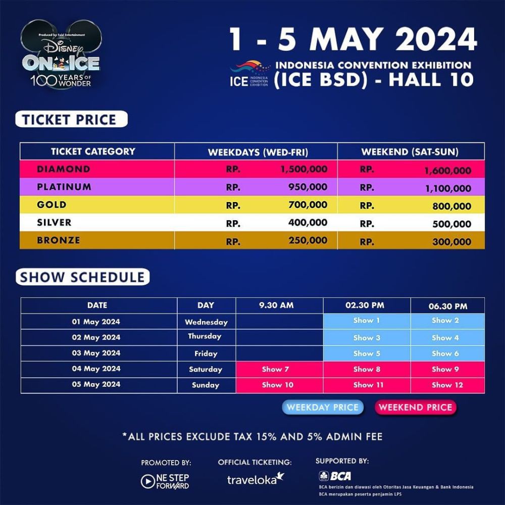 Daftar Harga Tiket Disney on Ice Jakarta 2024 dan Cara Beli