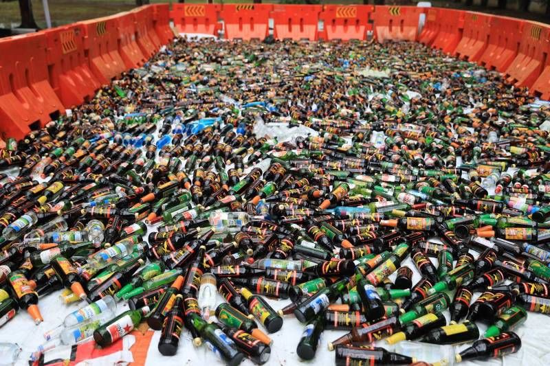 2.588 Botol Miras Dimusnahkan Pemkot Tangerang