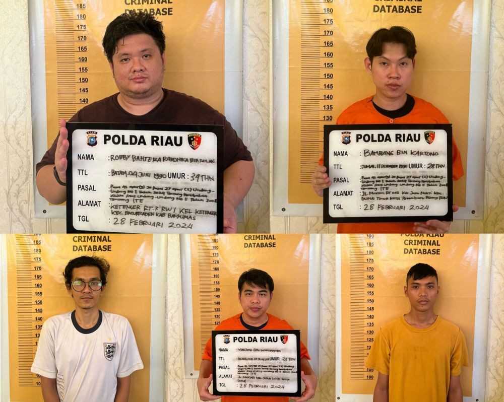 Polisi Bongkar Bisnis Judi Online di Riau, Omzet Belasan Miliar