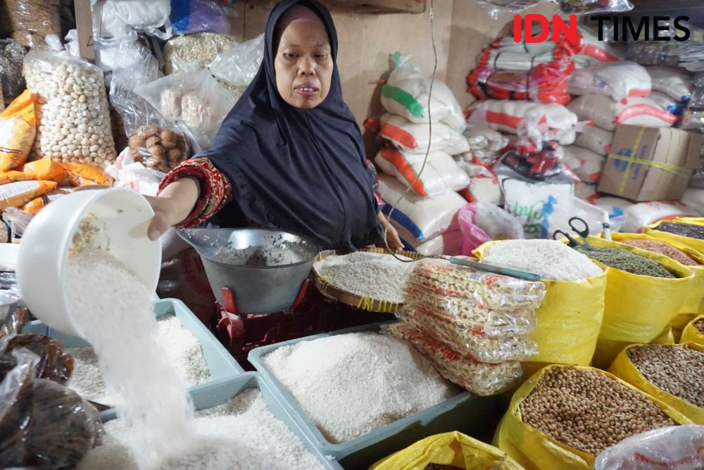 Pedagang Pasar di Yogyakarta Sebut Harga Beras Masih Tinggi