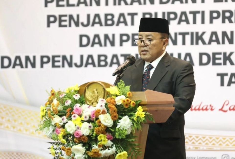 Kepala BPKAD Lampung Dilantik Pj Bupati Pringsewu, Gubernur Pesan Ini!