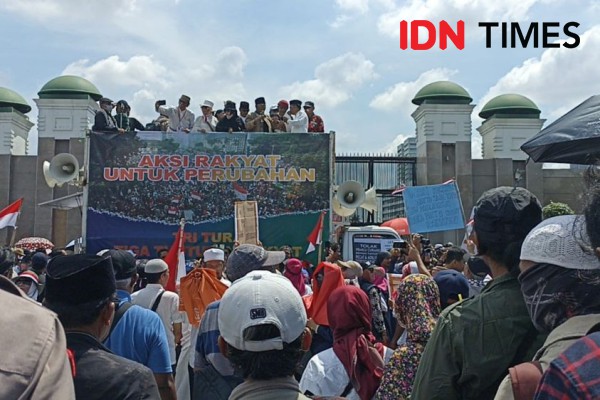 Demo di DPR, Kelompok Pro Hak Angket Usir Massa Penolak Angket