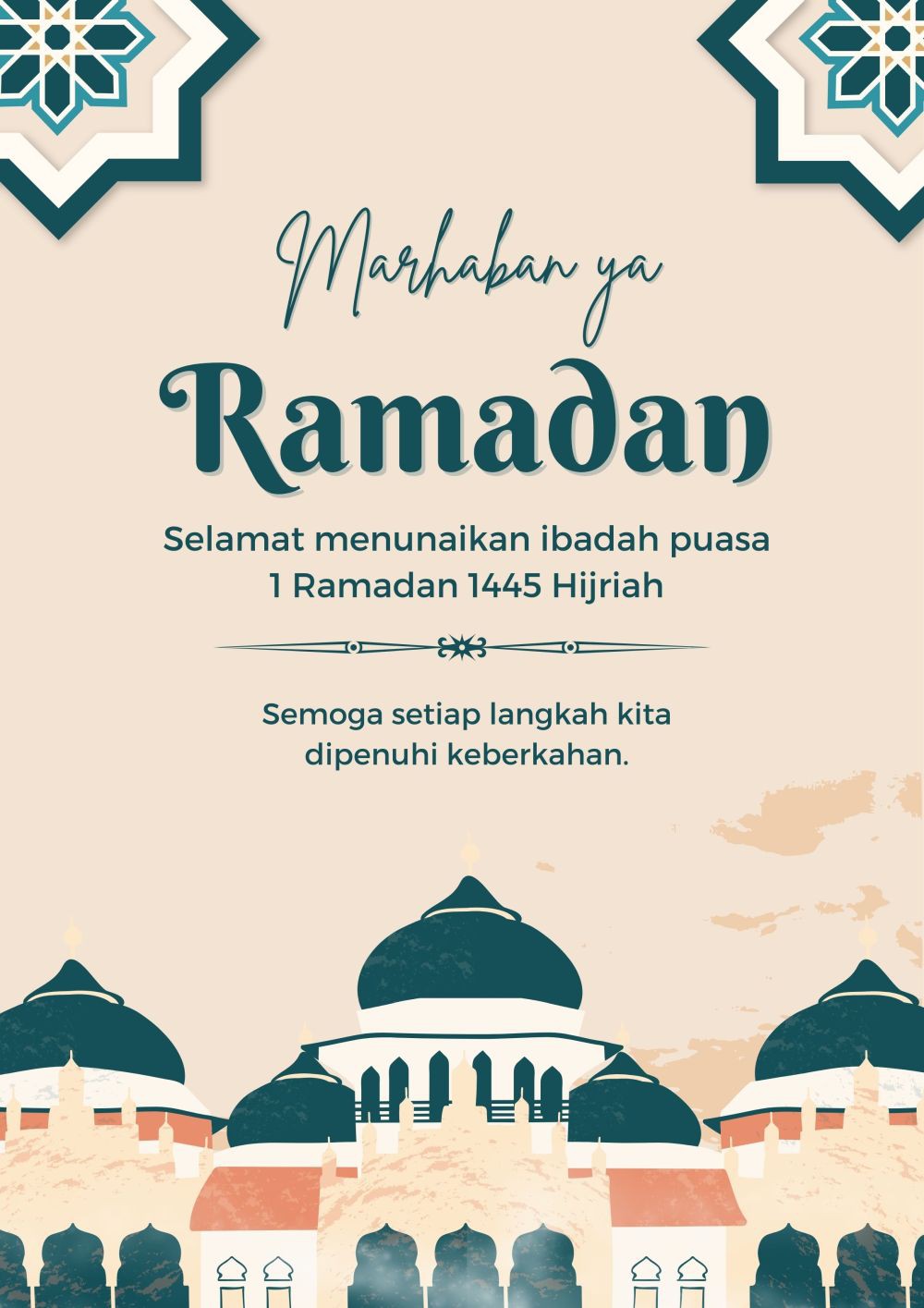 7 Poster Menyambut Ramadan 1445 Hijriah