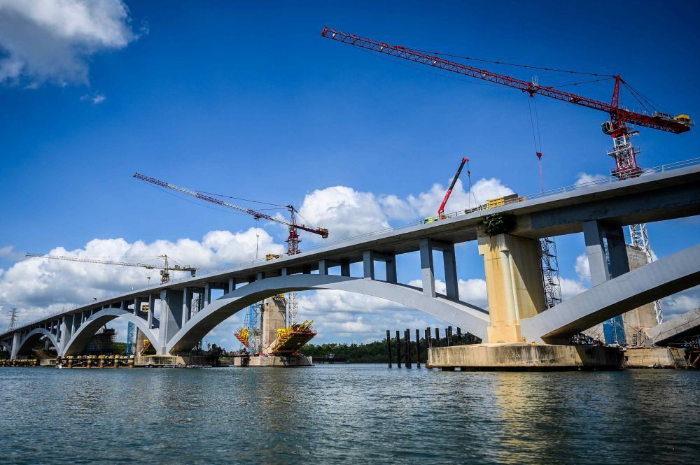 Proyek Pembangunan Duplikasi Jembatan Pulau Balang Mulai Berjalan