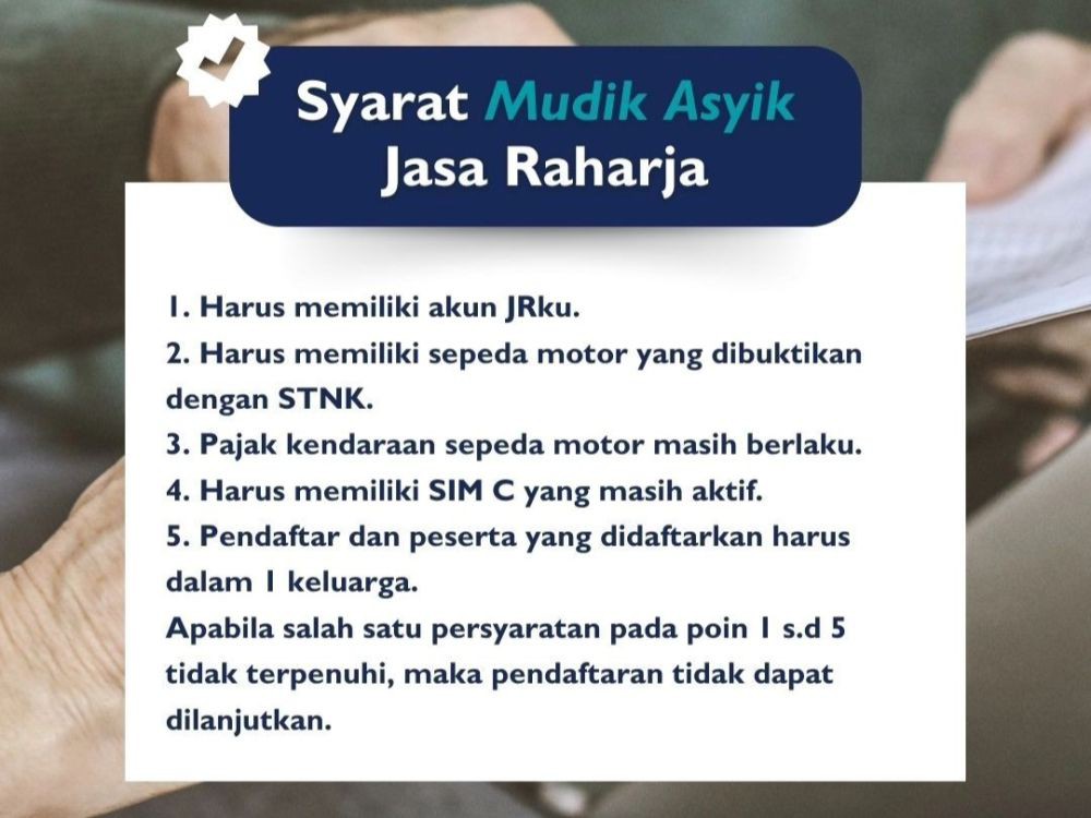 Cara Daftar Mudik Gratis Jasa Raharja 2024, Ini Syaratnya