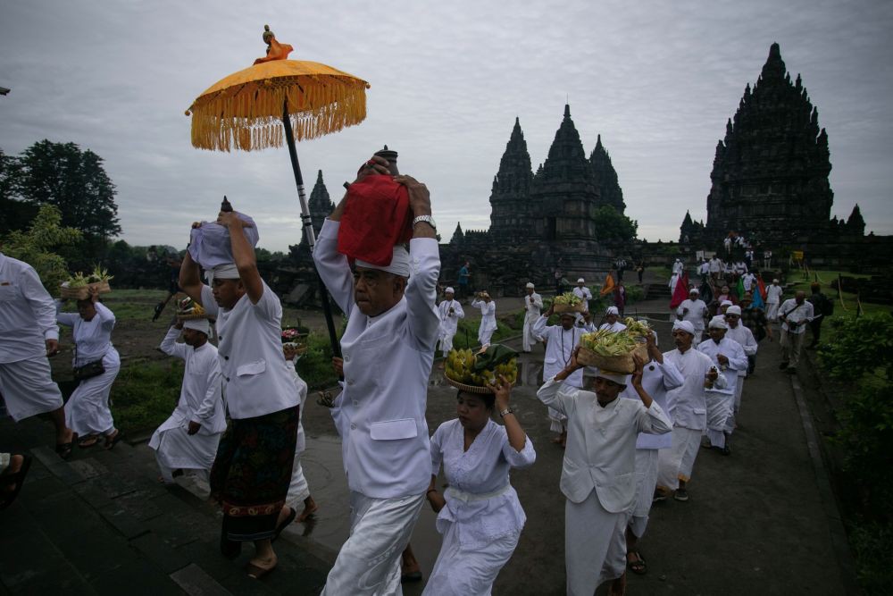 Perayaan Nyepi di Palembang Tanpa Ogoh-Ogoh, Umat Hindu Siapkan Sajen