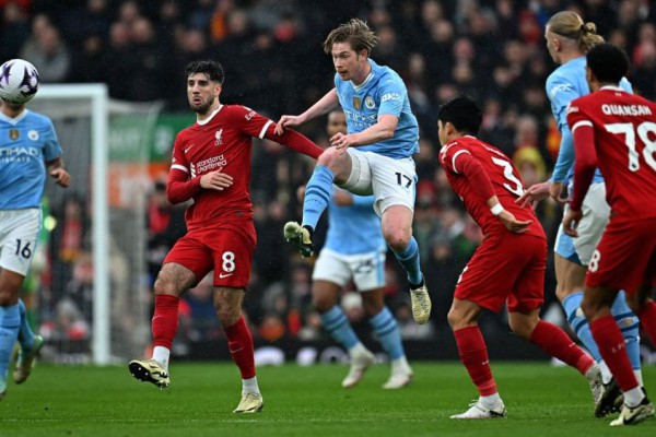 Liverpool Tertinggal Satu Gol dari ManCity di Babak Pertama!