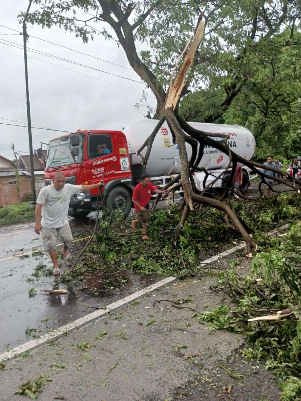 Puting Beliung Terjang Dua Kabupaten di NTB, Puluhan Rumah Warga Rusak