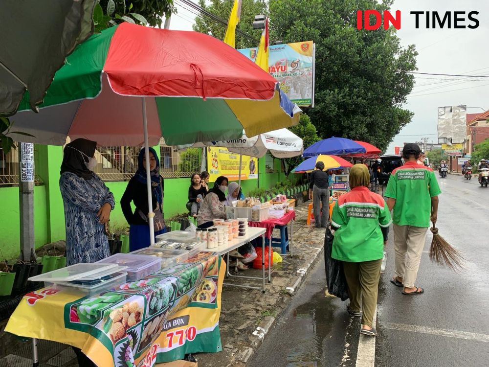 Bazar Takjil Taman Bung Karno Bandar Lampung, Ada 37 Stan Kuliner UMKM