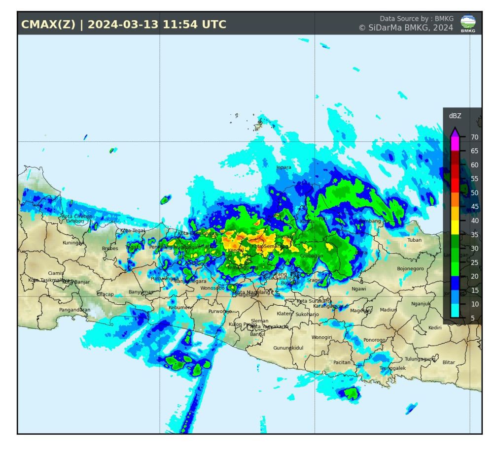Hujan Esktrem di Semarang Dampak Badai Siklon Tropis 18S, Waspada!