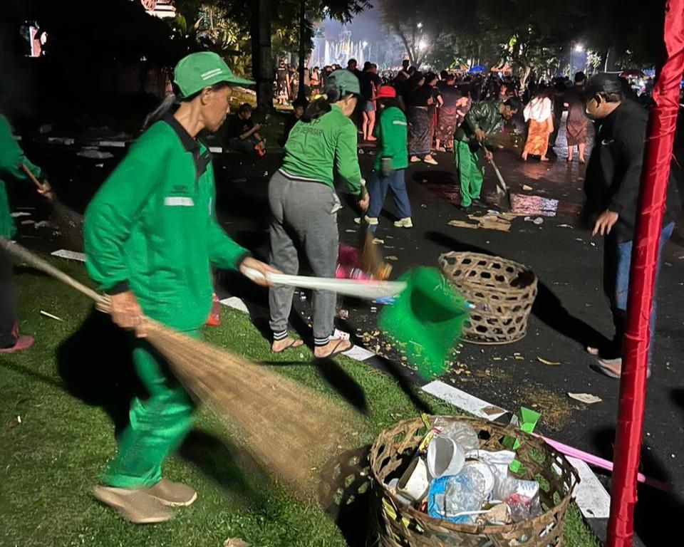 Rentetan Nyepi di Denpasar Menghasilkan 940 Ton Sampah