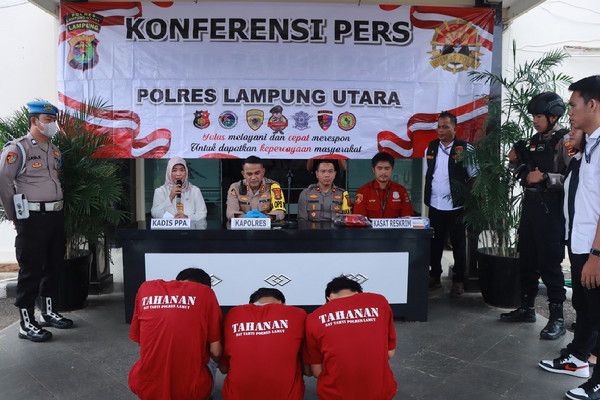 Pelaku Utama Pemerkosaan Siswi SMP di Lampung oleh 10 Pria Ditangkap