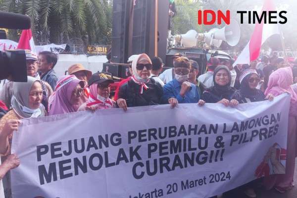 Demo Di KPU, Demonstran: Enek Dengan Kelakuan Rezim Ini