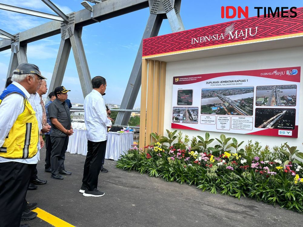 Presiden Jokowi Resmikan Duplikasi Jembatan Kapuas 1 Pontianak