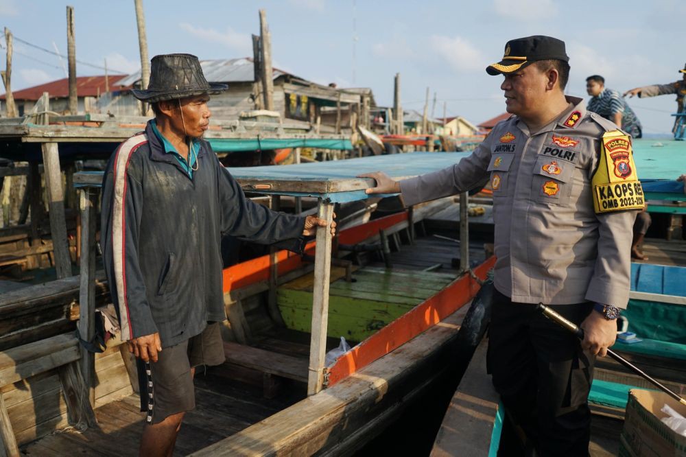 Tawuran Marak di Belawan, Pesan Kapolres di Kampung Nelayan Seberang