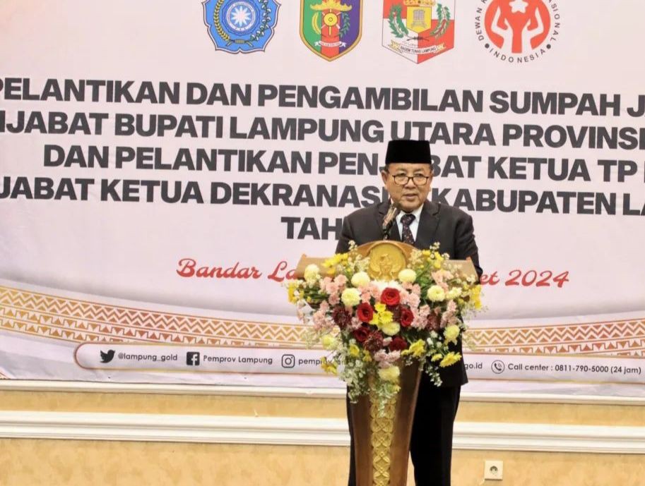 Sah! Kadis Sosial Provinsi Lampung Dilantik Pj Bupati Lampung Utara