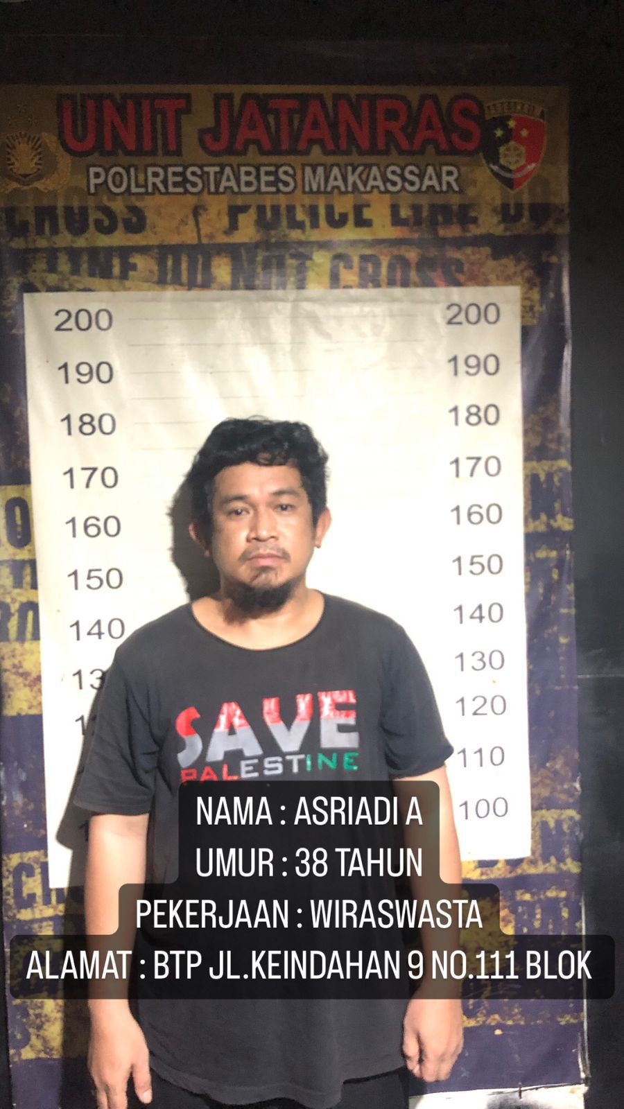 Polrestabes Makassar Tangkap Bandar Judi Online Buronan Polda Jatim