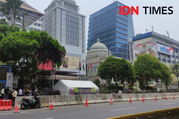 Gelar Sidang Lanjutan, Jalan di Depan MK Ditutup Imbas Demo
